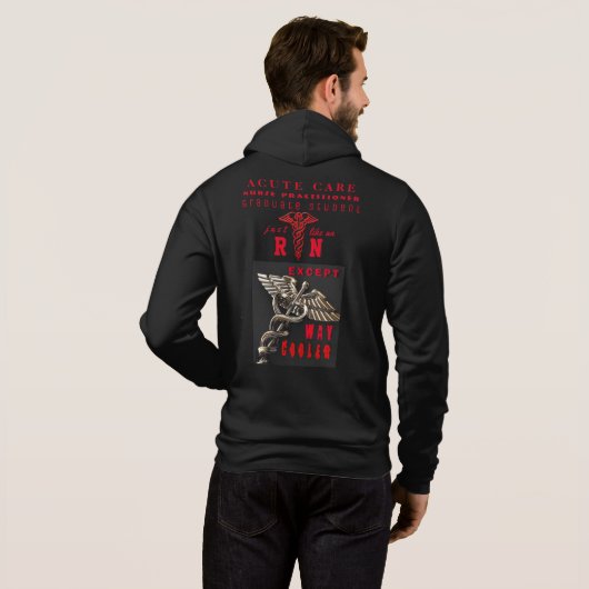 Pull À Capuche Praticienne aiguë d'infirmière de soin à TTUHSC (Dos entier)