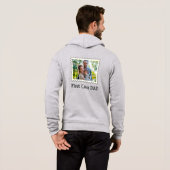 Pull À Capuche PREMIÈRE CLASSE DAD Best Papa photo horizontale pe (Dos entier)