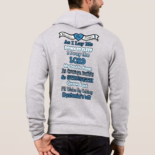 Pull À Capuche Prière du guerrier...Dystonie (Dos)