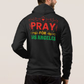 Pull À Capuche Priez pour Los Angeles : Solidarité avec LA (Dos)