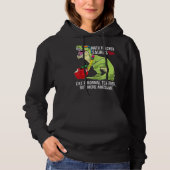 Pull À Capuche Professeur De Maths Saurus Rex Comme Un Enseignant (Devant)