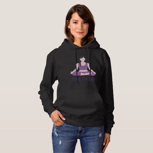 Pull À Capuche Professeur de yoga 88 (Devant entier)