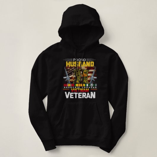 Pull À Capuche Proud HUSBAND Of A Vietnam Veteran Vietnam War Vet (Design devant)