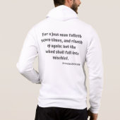 Pull À Capuche Proverbes 24:16 Bible Verse Écriture Full-Zip Mens (Dos)