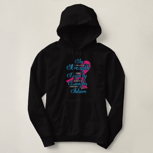 Pull À Capuche Proverbes 31:25 (SANS PEUR) (Design devant)