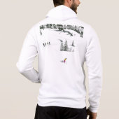 Pull À Capuche Psa 19-1 sweatshirt skieur (Dos)