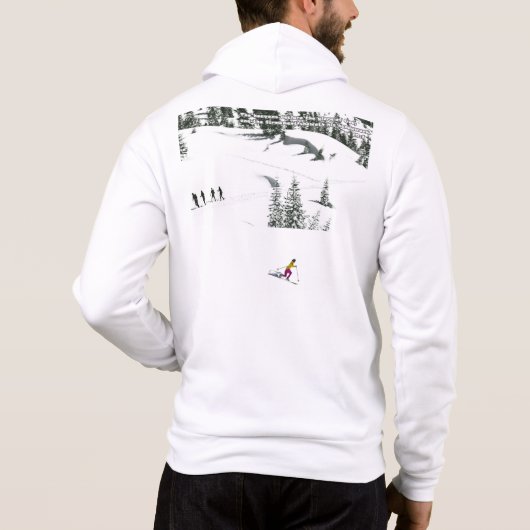 Pull À Capuche Psa 19-1 sweatshirt skieur (Dos)