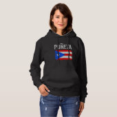 Pull À Capuche Puerto Rican Boricua Hispanic Puñeta Puerto Rico 1 (Devant entier)
