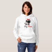 Pull À Capuche Pug Mom (Devant entier)