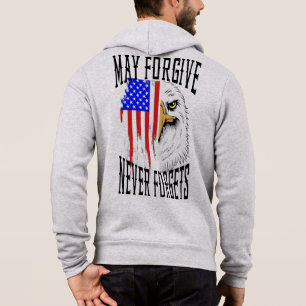 Pull À Capuche Puisse Pardonner, N'oublie jamais Eagle Zipper