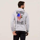 Pull À Capuche Puisse Pardonner, N'oublie jamais Eagle Zipper (Dos entier)