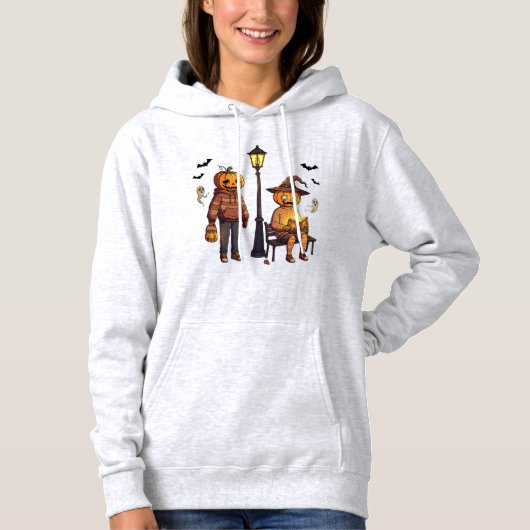 Pull À Capuche Pumpkin Pals Hoodie – Creepy Cute Halloween Street (Devant)