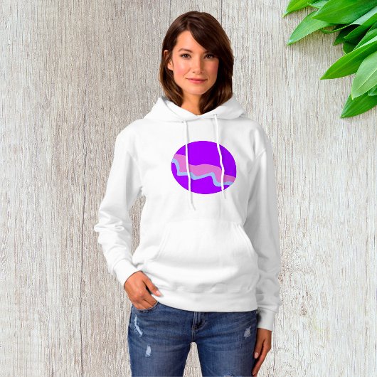 Pull À Capuche Purple Planet Womens Hoodie