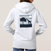 Pull À Capuche Quand la Lune murmure à la Giraffe (Dos)