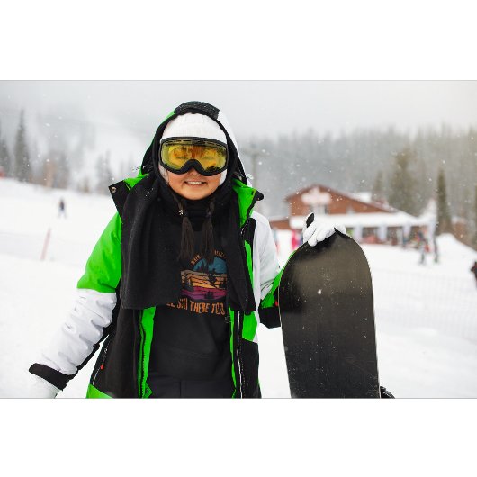 Pull À Capuche Quand l'enfer se fige, je skie là aussi