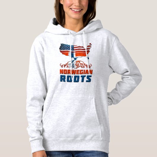 Pull À Capuche Racines norvégiennes américaines (Devant)