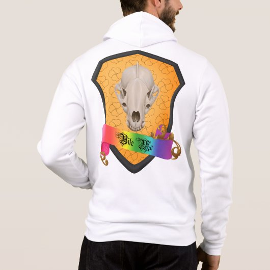 Pull À Capuche Rainbow Bite Me Badger Crâne (Dos)