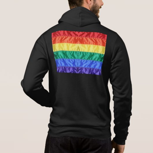 Pull À Capuche Rainbow Flag Gay pride LGBTQ L'amour LGBT (Dos)