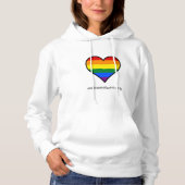 Pull À Capuche Rainbow Heart Sweatshirt (Devant)