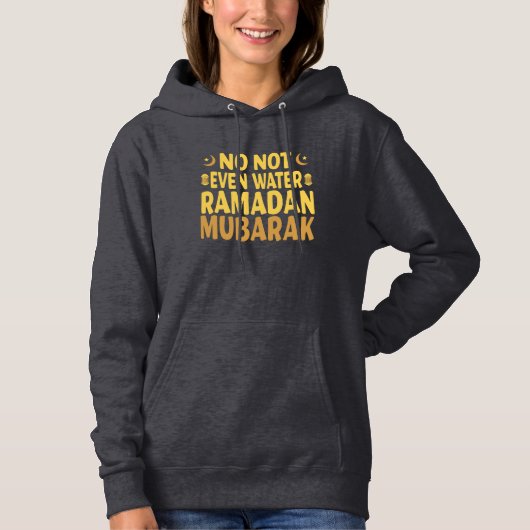 Pull À Capuche Ramadan Moon Islam Heartbeat Croissant musulman (Devant)