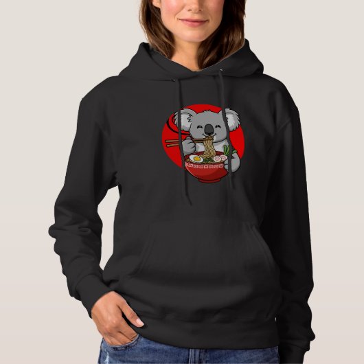 Pull À Capuche Ramen Koala Mignon Koala Mangeant Des Nouilles Jap (Devant)