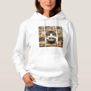 Pull À Capuche Ramen mangeant de chat Munchkin