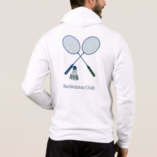 Pull À Capuche Raquettes de Badminton Volant Personnalisé