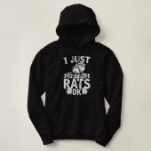 Pull À Capuche Rat Maman Rats Aime Femmes Filles (Design devant)