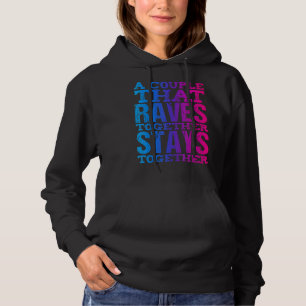 Pull À Capuche Rave Couple Correspondant Edm Dance Musique Festiv