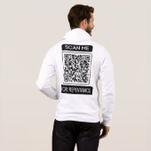 Pull À Capuche Rechercher le repentir QR Code Hommes Full Zip (Dos entier)
