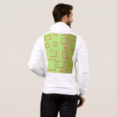 Pull À Capuche Red Green Square Men's Basic Hooded Sweatshirt (Dos entier)