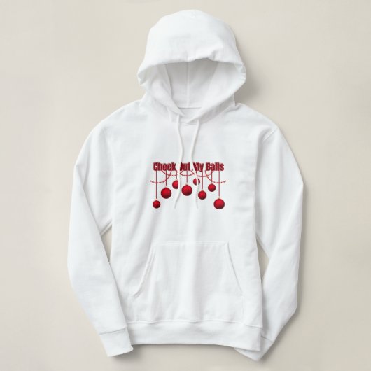 Pull À Capuche Regardez Mes boules (Design devant)