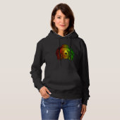 Pull À Capuche Reggae Cool Grizzly Ours Dreads Dreadlocks Rasta (Devant entier)