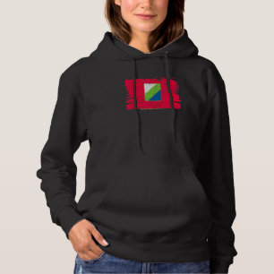 Pull À Capuche Région Abruzzes Italie Drapeau Italien L'aquila Vi