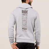 Pull À Capuche Régner sur la route | Fermeture éclair complète po (Dos)