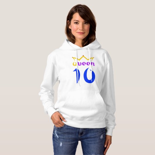 Pull À Capuche Reine 10 (Devant entier)