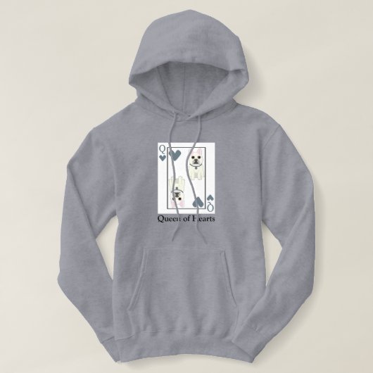 Pull À Capuche Reine de Cœur (Design devant)