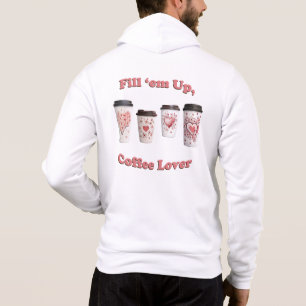 Pull À Capuche Remplissez-les, Amateur De Café !