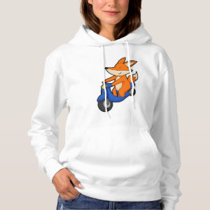 Pull À Capuche Renard comme Biker avec Scooter
