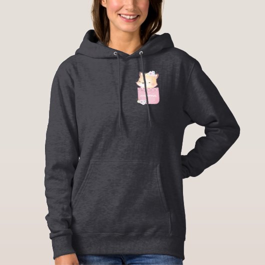 Pull À Capuche Renard dans ma poche, mettre l'animal dans ta poch (Devant)