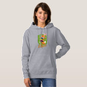 Pull À Capuche Renard mignon aux oreilles de lapin Joyeuses Pâque (Devant entier)