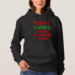 Pull À Capuche Réparateur de guichet automatique bancaire Noël