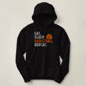 Pull À Capuche Répeat Funny Basketball Playe (Design devant)