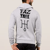 Pull À Capuche Réplique étrangère encre noire (Dos)