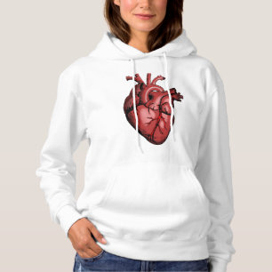 Pull À Capuche Représentation de modèle chirurgical du cœur Femme