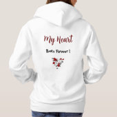 Pull À Capuche Représentation de modèle chirurgical du cœur Femme (Dos)
