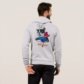 Pull À Capuche Rescué est ma race préférée | Sweat-shirt à capuch (Dos entier)