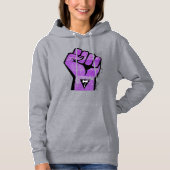 Pull À Capuche Résistance lesbienne (Devant)