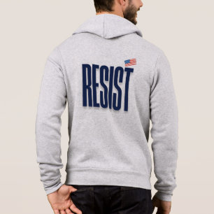 Pull À Capuche RÉSISTER À UN Drapeau Américain - Déclaration de p