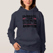 Pull À Capuche Respectez votre force, libérez votre ambition (Devant)